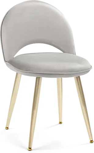 Vista 12 de Silla de tocador de terciopelo negro con respaldo pequeño, taburete de maquillaje, sillas acentuadas con botones sin ruedas, taburete de tocador