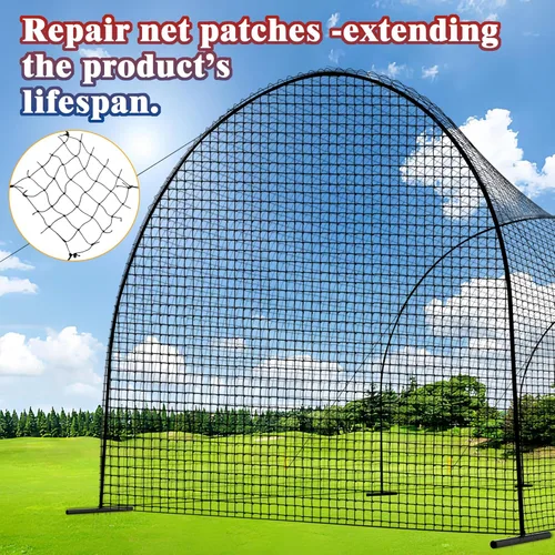 Vista 4 de Portable Baseball Batting Cage Net with Sturdy Steel Frame, 20FT/ 30X12X8FT Batting Cages for Backyard Baseball Training Equipment with Carry Bag