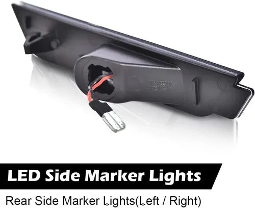 Vista 7 de G-PLUS Par de luces LED de marcador lateral para guardabarros traseros, lentes ahumados compatibles con Chevy Camaro LS LT SS Z/28 ZL1