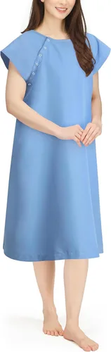 Vista 9 de NY Threads Bata de Hospital para Mujer Suave y Elegante Bata para Paciente