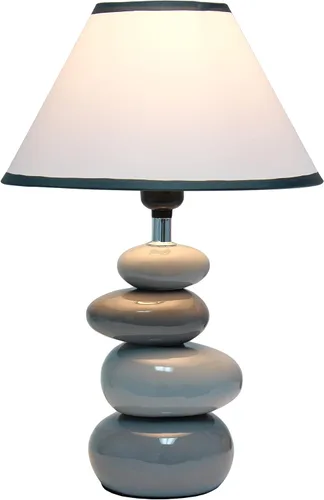 Vista 3 de Lámpara de mesa LT3052 de luz simple, 15 pulgadas, deSimple Designs, LT3052-GRY, 40.00watts