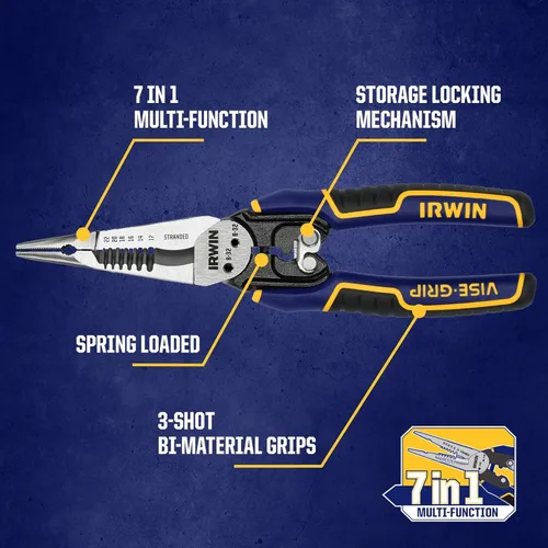 Vista 2 de IRWIN VISE-GRIP Pelacables, multifunción 7 en 1 (IWHT84002)