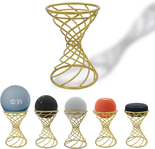 Vista 13 de Soporte decorativo de mesa con altavoz inteligente para Echo Dot 3ª/4ª/5ª generación, Echo 4ª/5ª generación, Echo Glow, Apple Homepod Mini y Google