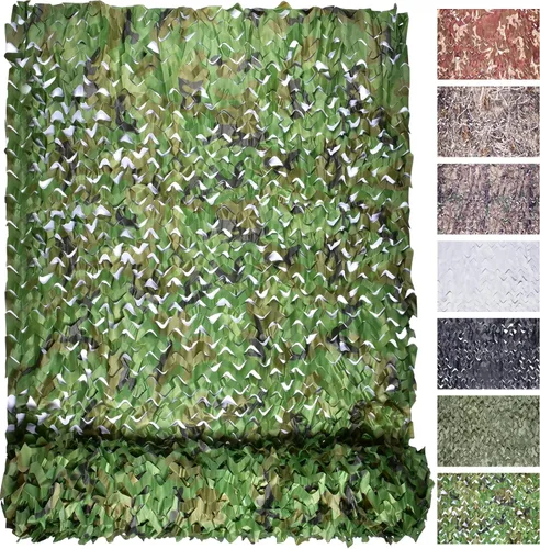 Vista 13 de FLYEGO Red de Camuflaje de Malla, Rollo a Granel de Redes de Camuflaje para Toldo, para Cazar, Ocultación, Protección Solar, Cobertura de Auto