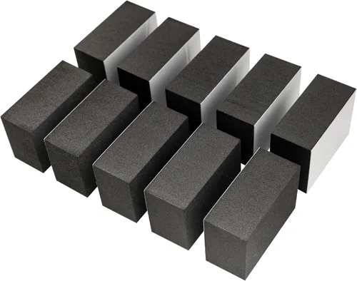 Vista 7 de Musiclily Pro 70x30x10mm Espuma de Altura para Pastillas Autoadhesiva de EVA para Pickup Jazzmaster, Negro (Juego de 10)