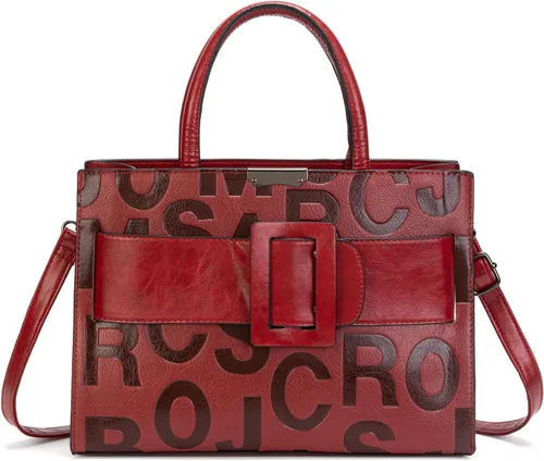 Vista 7 de KingTo Bolsos de hombro estilo satchel con patrón de cocodrilo para mujer, elegantes bolsos de mano, bolsos de cocodrilo para mujer, set de 3 piezas