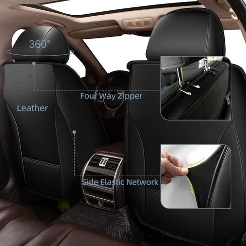 Vista 80 de Fundas de asiento para Toyota 4runner 2003-2025, fundas de asiento de automóvil de cuero impermeables, resistentes a los arañazos, fáciles