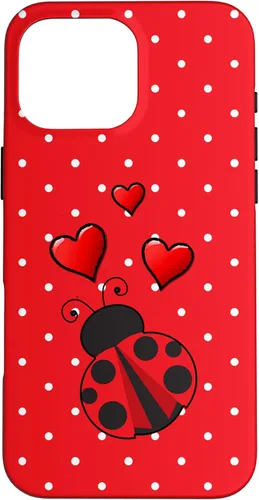Vista 19 de Ladybug - Carcasa para iPhone 17, diseño de lunares rojos y blancos