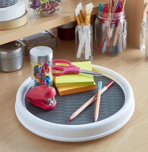 Vista 5 de Copco Armario de despensa antideslizante, 9 pulgadas, Blanco/Gris