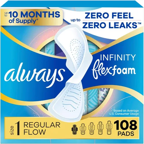 Vista 6 de Always Almohadillas tamaño 1 Infinity con espuma flexible 18