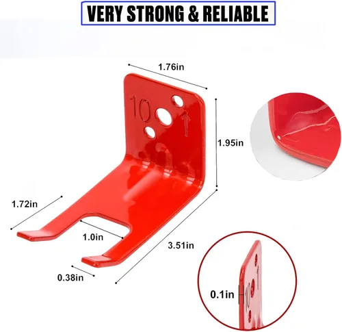 Vista 2 de Soporte para extintor de incendios, soporte para extintor de incendios, soportes para extintores químicos de 5BL-13 libras, universal para todos
