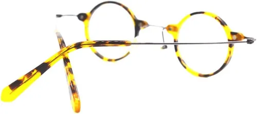 Vista 5 de Gafas de bloqueo de luz azul, juego de computadora, vintage, sin receta, pequeño, redondo, gafas de acetato Black