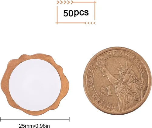 Vista 2 de CRASPIRE Paquete de 50 calcomanías adhesivas para sellar cera de ginkgo, sellos de cera autoadhesivos, sellados de cera de sobre, para invitación