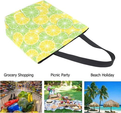 Vista 2 de Elegante bolso de hombro extra grande con estampado para playa, viajes, fin de semana, gimnasio, compras de comestibles