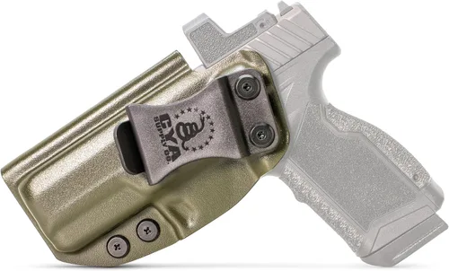 Vista 85 de CYA Supply Co. Funda para llevar armas dentro del cinturón, lista para ópticos (verde OD) IWB, para llevar armas ocultas, dentro de la cintura