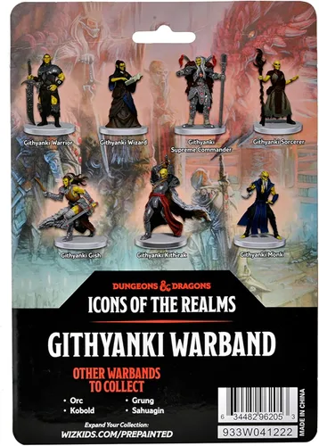 Vista 3 de Dungeons & Dragons D&D Icons of The Realms: Githyanki Warband - 7 Pre-Painted Figure Set, RPG Miniatures