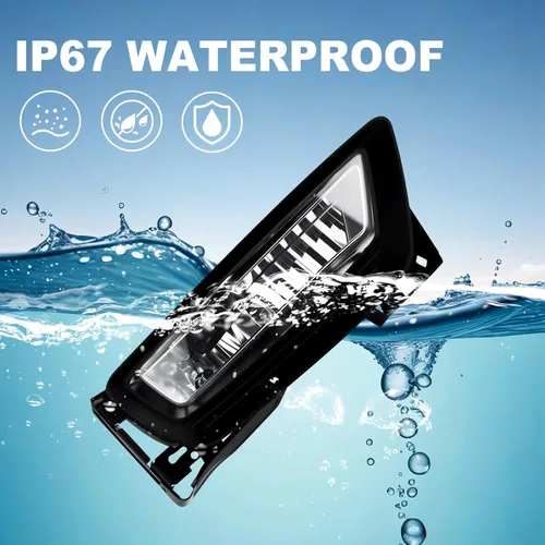 Vista 5 de Luces antiniebla aptas para Honda Accord 2014 2013 2015 4 puertas sedán luces antiniebla con bombillas halógenas e interruptor y kit de cableado
