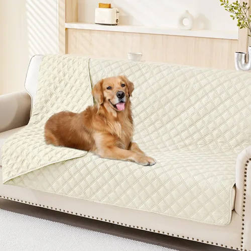 Vista 92 de Smiry Funda impermeable para cama de mascota, suave y lavable, para cama, sofá, reversible, perros pequeños, medianos, grandes, gatos, diseño