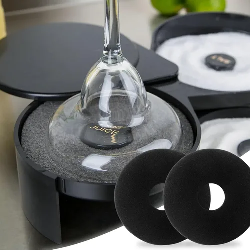 Vista 3 de 6 esponjas de barra para barman de repuesto para vidrio, cócteles, salter de margarita, bandejas de sal