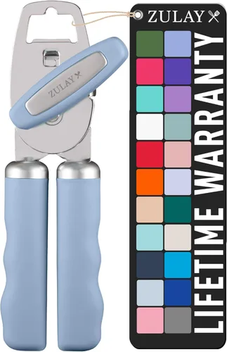 Vista 27 de Zulay Kitchen Abrelatas manual con abrebotellas con perilla giratoria