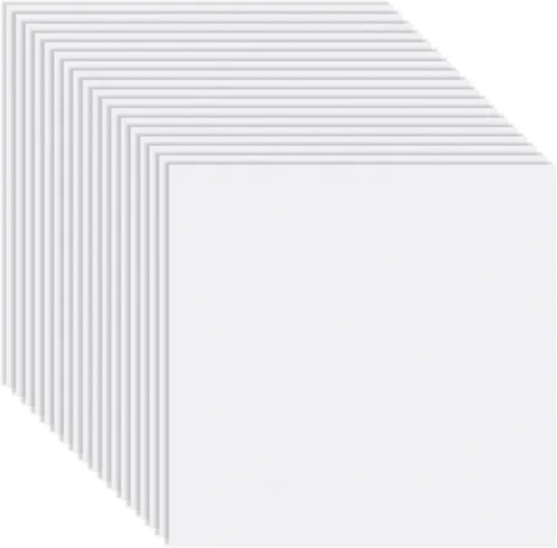 Frienda Azulejos de techo liso de PVC, fácil instalación para impermeabilidad, lavable y clasificación contra incendios para evitar roturas (2 x 2