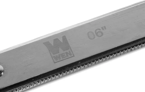 Vista 5 de WEN 10206F2 Abrazaderas de barra de acero de ajuste rápido de 6 pulgadas con garganta de 2.5 pulgadas y mango de microajuste, paquete de dos