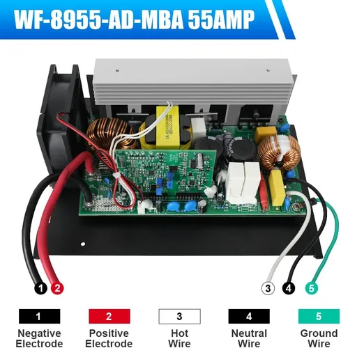 Vista 6 de Convertidor de potencia wf-8955an - WF-8955-MBA Conjunto de placa principal para convertidor WF-8955 y Parallax 7155
