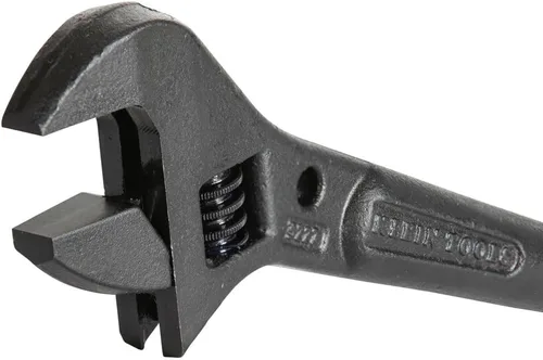 Vista 10 de Klein Tools 3227 Llave Ajustable Extra Ancha, Llave de Construcción Spud para Tuercas y Pernos de hasta 1-7/16 Pulgadas, 10 Pulgadas, con Orificio