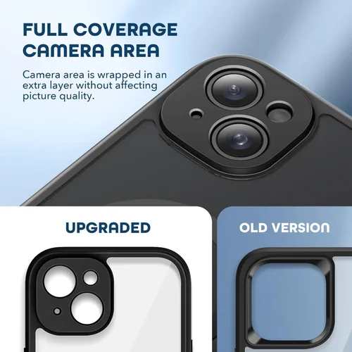 Vista 5 de TIESZEN Funda para iPhone 15, compatible con MagSafe, protector de pantalla de privacidad integrado y protección de cámara, antiespía, cuerpo