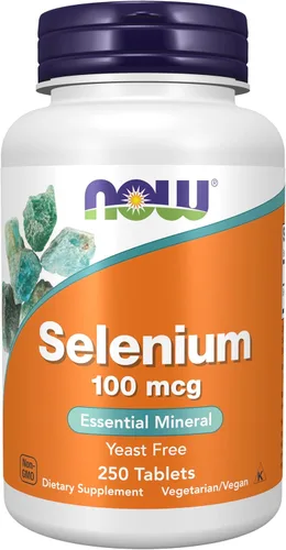 Vista 10 de NOW Suplementos, Selenio (L-Selenometionina) 100 mcg, Mineral Esencial*, 100 Tabletas