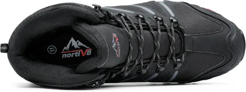 Vista 4 de NORTIV 8 - Botas de senderismo para hombre, impermeables, ligeras, para exteriores, mochileros, senderismo