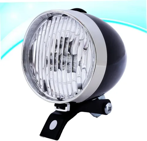 Vista 8 de Kisangel 2 unids retro bicicleta luces vintage bicicleta faro recargable LED bicicleta luz bicicleta faros para lámpara de cabeza
