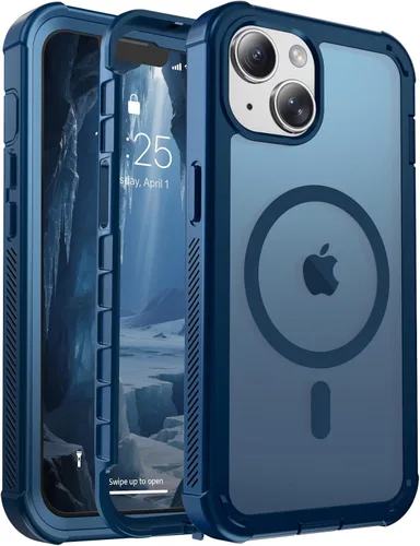 Vista 140 de jaroco - Funda magnética compatible con MagSafe para iPhone 11 de 6.1 pulgadas; protección de grado militar contra caídas, de doble capa, Blanco