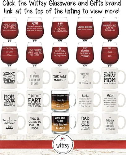 Vista 7 de Raising Tiny Humans - Divertida copa de vino para mamá, regalos de cumpleaños para mujeres, esposa, mamá, esposa única, regalo para mamá de parte