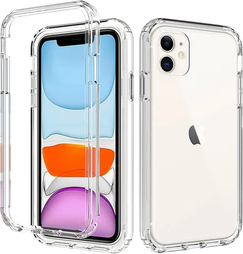 Vista 22 de Funda para iPod Touch 7, cristal transparente, no amarillea, resistente, suave, TPU de doble capa, resistente a prueba de golpes, funda transparente