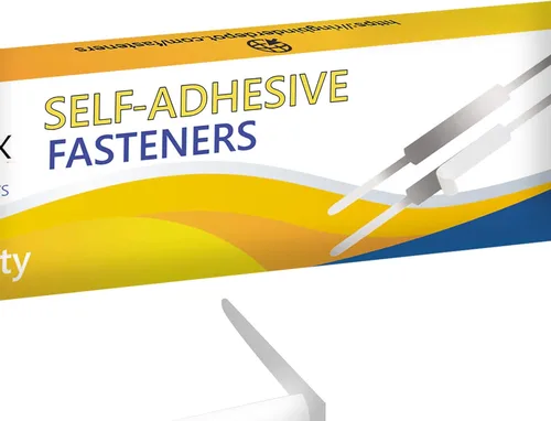 Vista 6 de OLYMPX 100 bases de sujeción de papel autoadhesivas de 2 pulgadas de capacidad, centro de 2.75 pulgadas para accesorios de carpetas de archivos