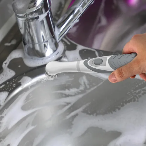 Vista 6 de Cepillo de limpieza eléctrico, cepillo eléctrico para lechada con cabezales de cepillo múltiples 4 en 1, cepillo motorizado inalámbrico