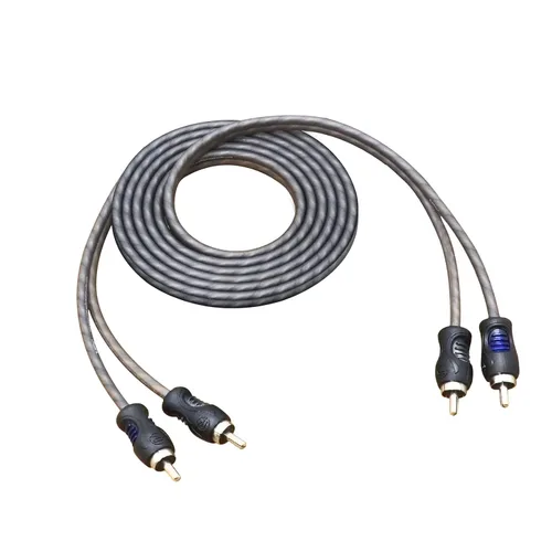 Vista 12 de RECOIL RCI23 Cable de audio RCA de 2 canales 100% cobre libre de oxígeno de 3 pies, par trenzado con reducción de ruido