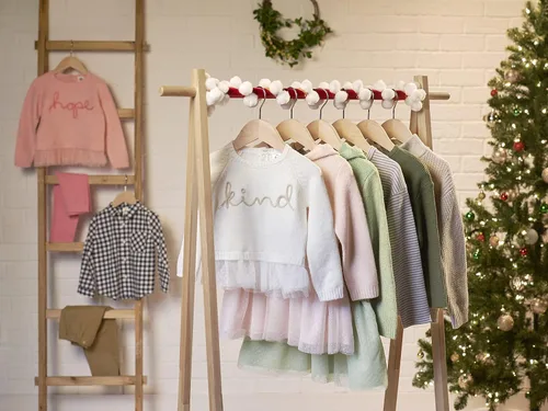 Vista 5 de Gerber Camisa de manga larga con botones a cuadros para bebés y niños pequeños