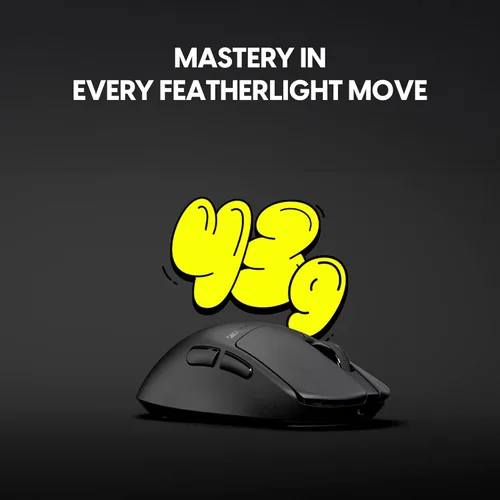 Vista 3 de Pulsar Gaming Gears - Mouse inalámbrico juegos Crazylight X3 LHD, ultraligero, 1.51 onzas, ergonomía híbrida, interruptor óptico, 32000 DPI, 750
