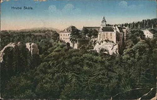 Hruba Skala Hruba Skala, República Checa Postal antigua original
