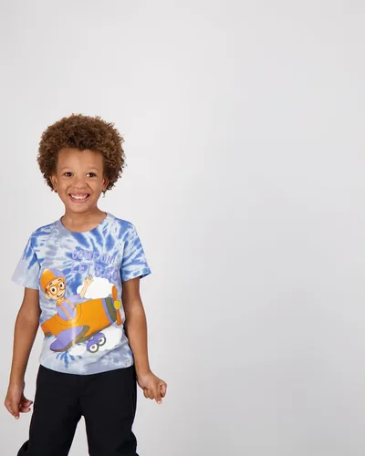 Vista 6 de Blippi Paquete de 3 camisetas para niños pequeños y pequeños, azulnaranjaverde