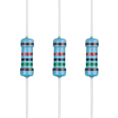 Vista 15 de 100 resistencias 1/2 W (0.5 Watt) ±1% tolerancia de película metálica, múltiples valores de resistencia opcional