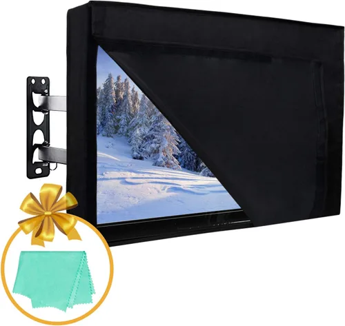 Vista 11 de Easy-Going Funda de TV para exteriores de 36 a 38 pulgadas con solapa frontal que se abre para ver televisión, uso cómodo sin quitar, cubierta de TV