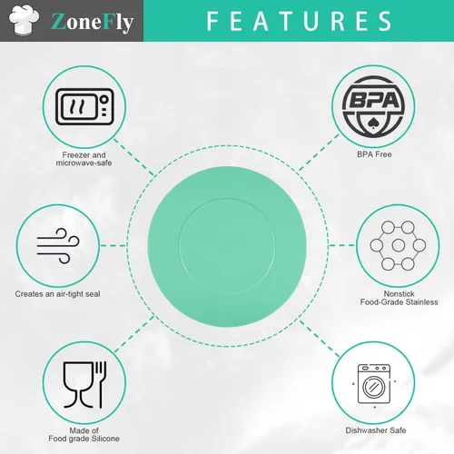 Vista 2 de Tapa de silicona para olla instantánea de 6 cuartos – 5 y 6 cuartos de galón para tapa interior de olla compatible con Insta Pot IP DUO-60, LUX
