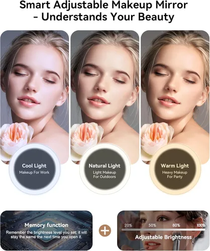 Vista 2 de JUSRON Bolsa Organizadora Portátil para Maquillaje con Divisores Ajustables, Soporte para Brochas de Maquillaje, Negro, L