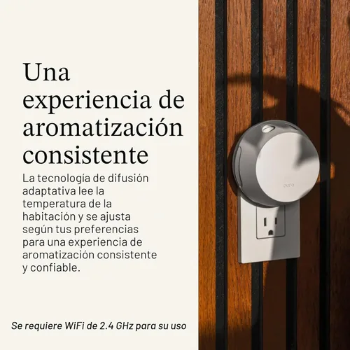 Vista 3 de Pura 4 Difusor de Fragancia Inteligente - Difusor de Hogar Ajustable con Luz LED y Detección Automática de Vial - Dispositivo Wi-Fi para Experiencia