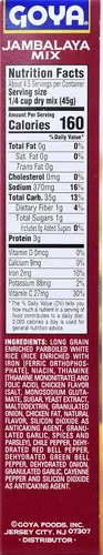 Vista 2 de Goya Foods Louisiana Style Jambalaya Rice Mix, 7 onzas (paquete de 12)
