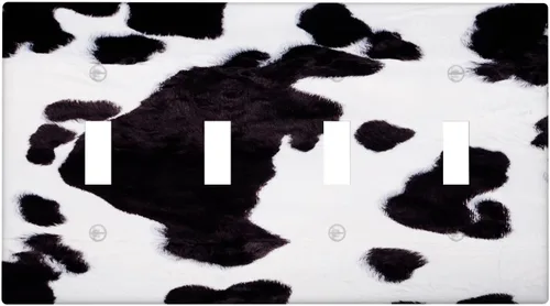 Vista 16 de Placa de interruptor de luz de 3 cuadrillas de piel de vacuno, placa frontal eléctrica de triple palanca para baño, cocina, dormitorio, habitación