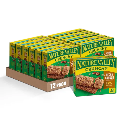 Vista 14 de Nature Valley Barras de granola crujientes, manzana crujiente, 1.49 onzas, 6 unidades, 12 barras (paquete de 6)